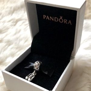 Authentic Pandora Ballerina Shoes Pink CZ Charm
